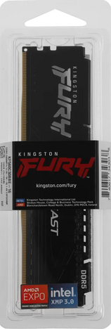 Оперативная память Kingston FURY Beast Black EXPO 16GB 6000MT/s DDR5 CL30, KF560C30BBE-16, RTL