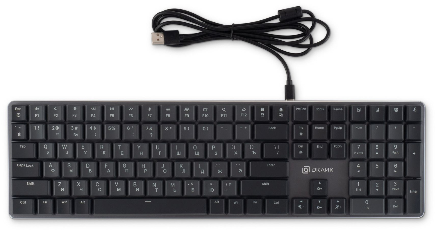 Клавиатура Oklick KeyBoard K953X 1901086, цвет черный