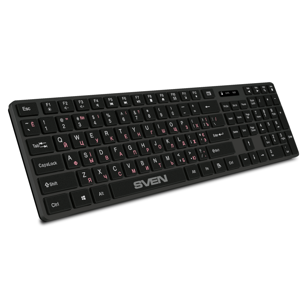 Клавиатура SVEN KB-E5300W SV-021139, цвет черный
