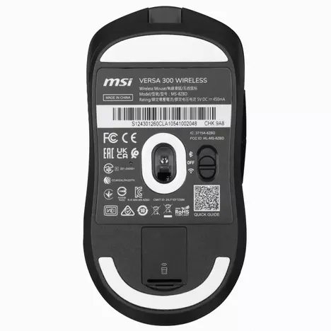 Мышь MSI VERSA 300 W MS-8ZBD черный оптическая 8000dpi беспров. BT/Radio USB 5but (S12-4301260-CLA)