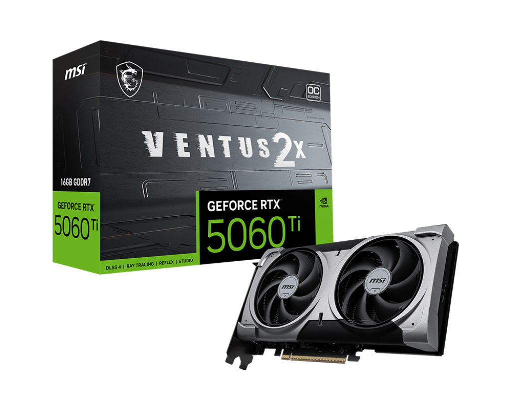 Видеокарта MSI GeForce RTX 5060 Ti 16 ΓБ Retail