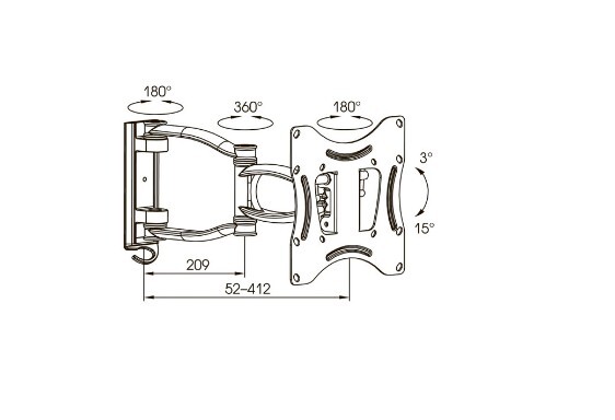Кронштейн Kromax TECHNO-3