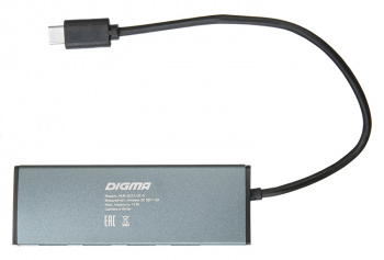 USB-концентратор DIGMA HUB-4U3.0-UC-G