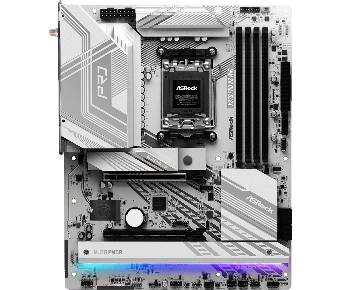 Материнская плата ASRock AM5 AMD X870 X870 Pro RS WiFi