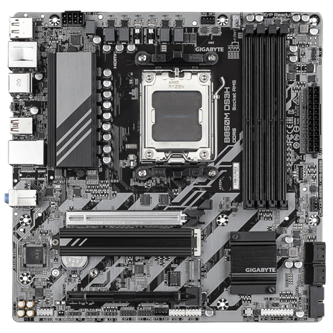 Материнская плата Gigabyte B850M DS3H SocketAM5 AMD B850 4xDDR5 mATX AC`97 8ch(7.1) 2.5Gg RAID+HDMI+DP