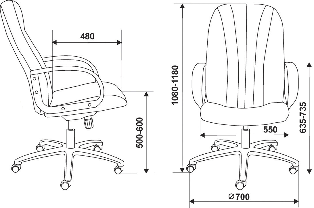 Кресло руководителя Бюрократ  T-898AXSN