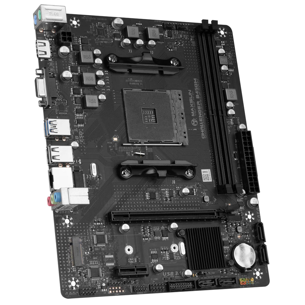 Материнская плата Maxsun AM4 AMD B450 Challenger B450M