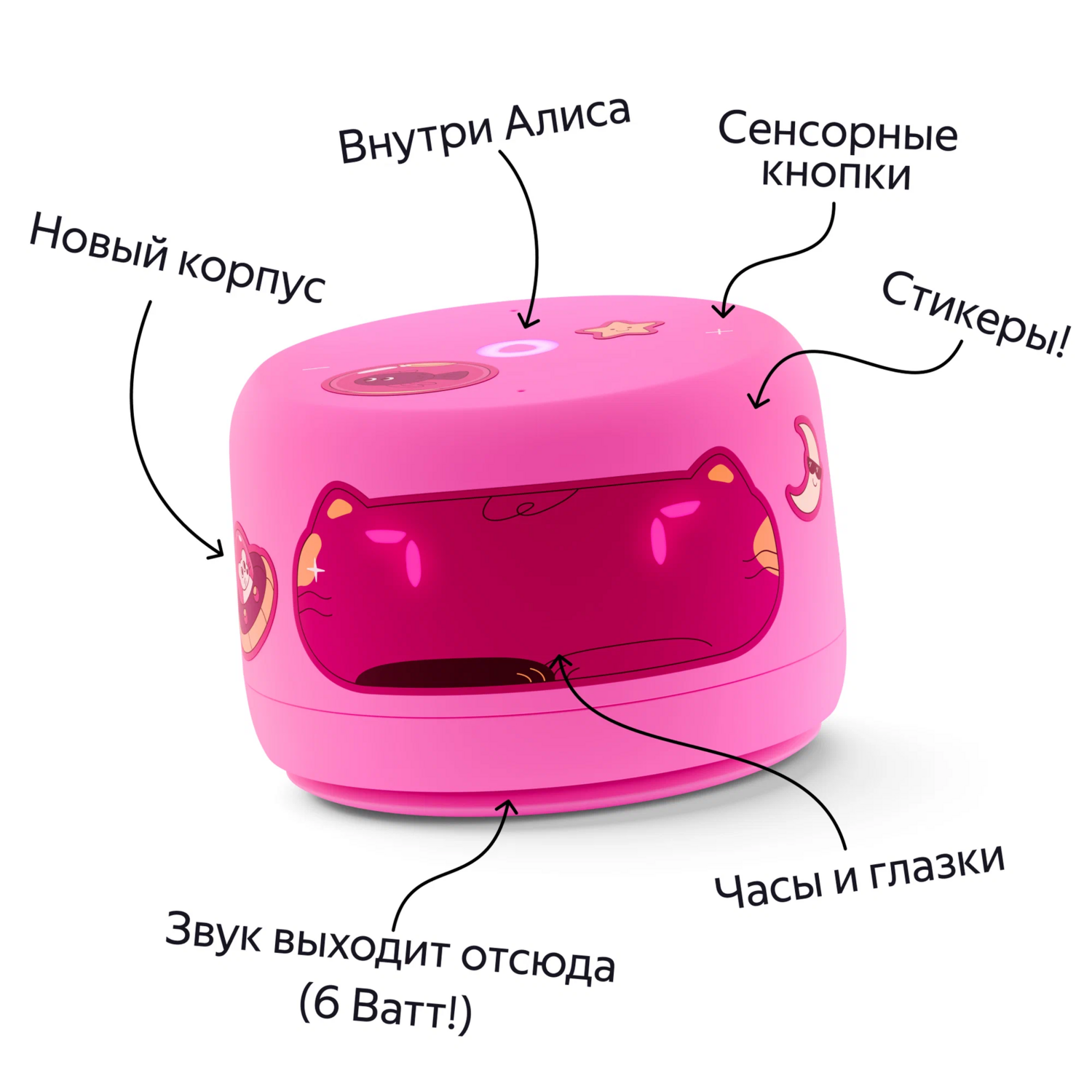 Колонки Яндекс Yandex Станция Лайт 2 (розовый)