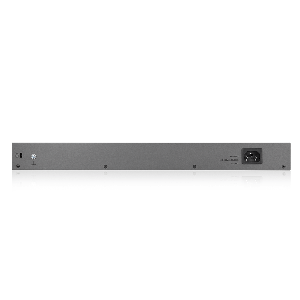 GS1350-26HP L2 коммутатор PoE+ для IP-видеокамер Zyxel GS1350-26HP, rack 19", 24xGE PoE+, 2xCombo (SFP/RJ-45), бюджет PoE 375 Вт, дальность передачи п