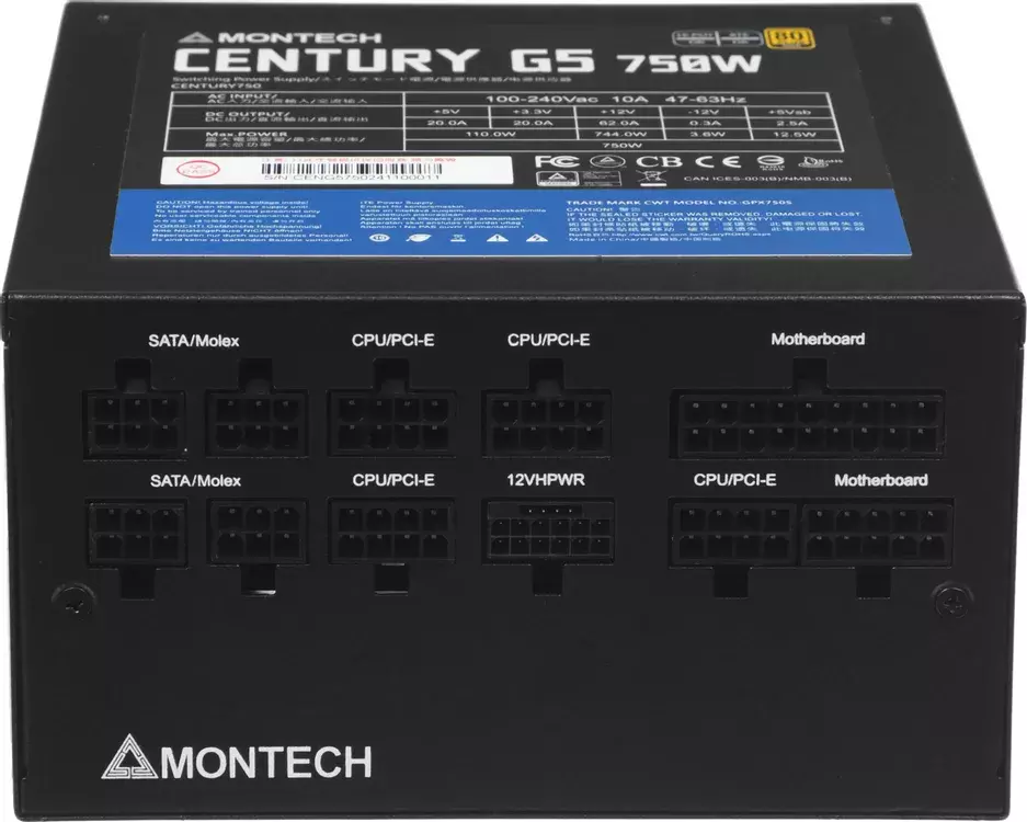 Блок питания MONTECH CENTURY GOLD 750W
