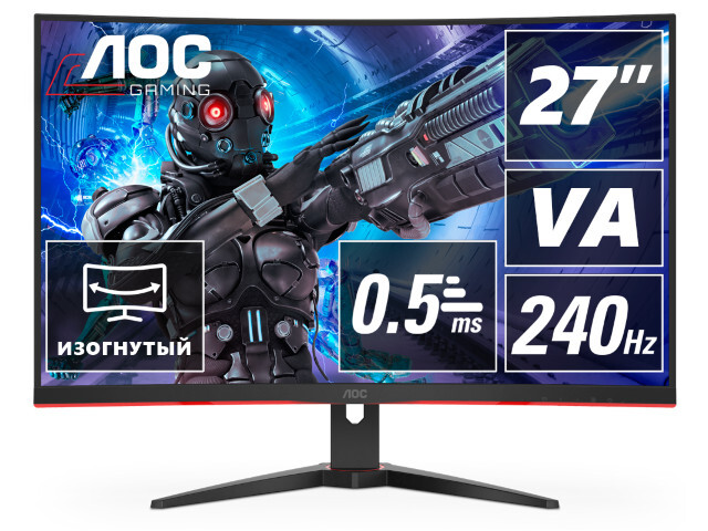 Монитор AOC C27G2ZE 27.0-inch черный