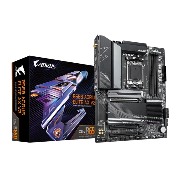 Материнская плата Gigabyte AM5 AMD B650 B650 AORUS ELITE AX V2