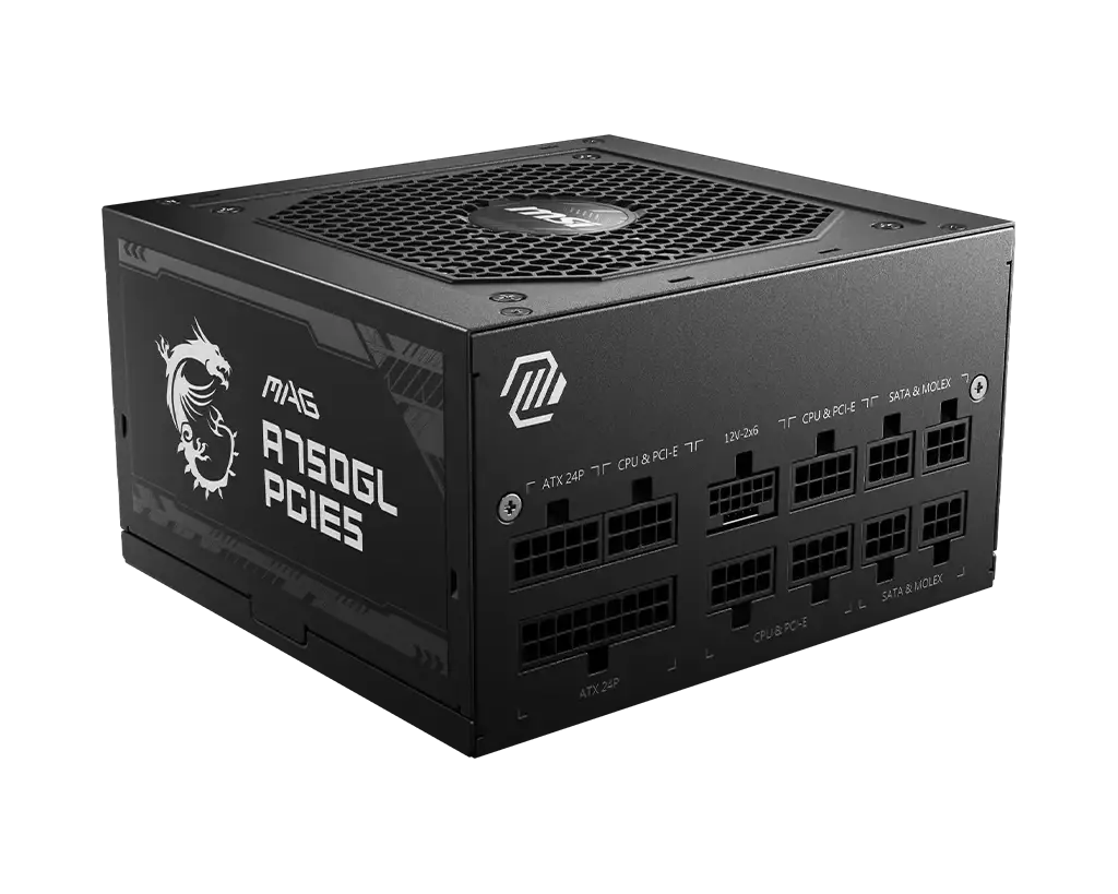 Блок питания MSI A750GL PCIE5 Gen.5 80+ gold