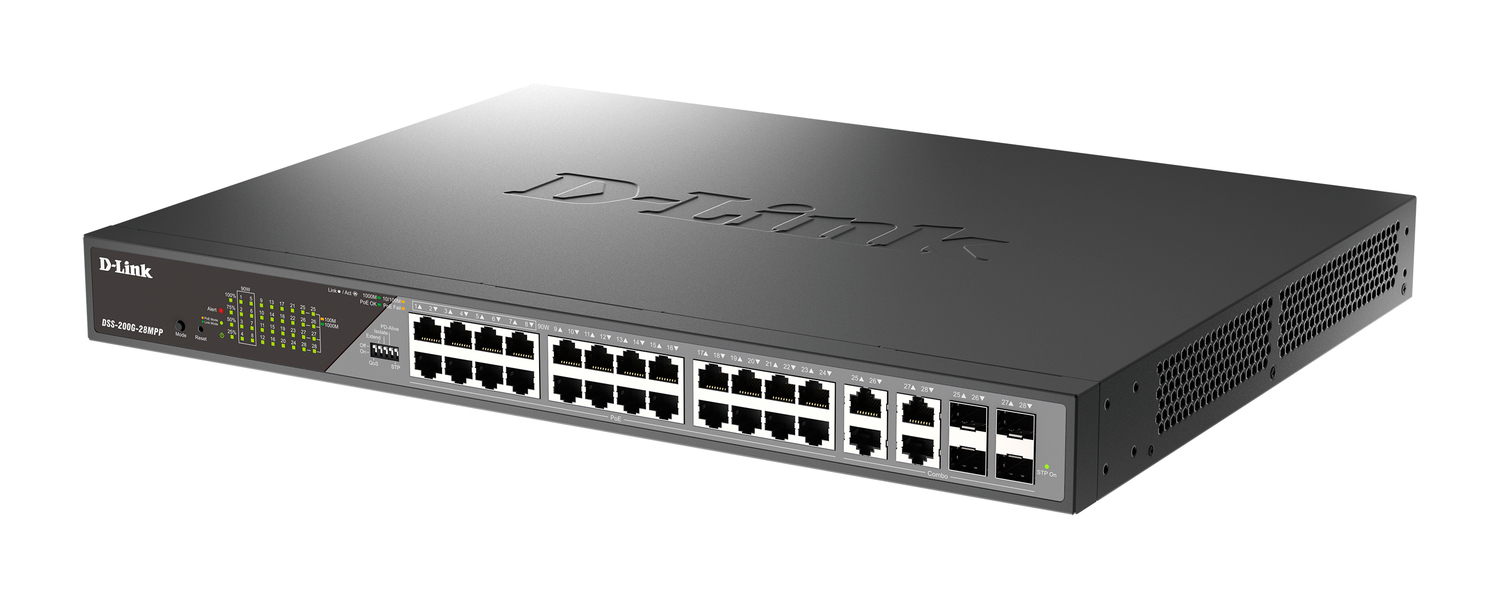 Коммутатор D-LINK DSS-200G-28MPP