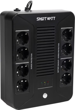 Источник бесперебойного питания Smartwatt Safe pro 360Вт 600ВА черный