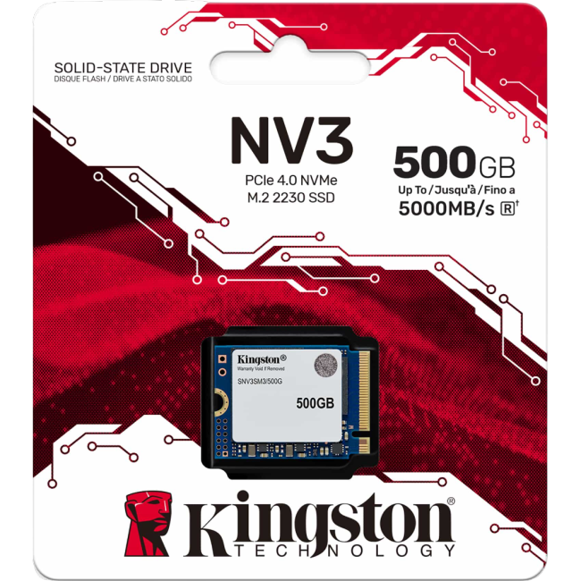 Внутренний твердотельный накопитель Kingston NV3 500GB
