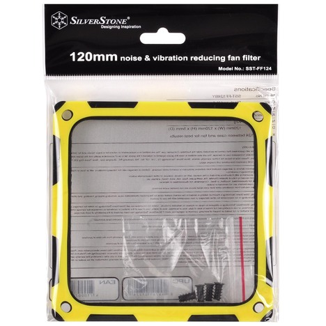 Система охлаждения Silverstone Вибропоглощающий силиконовый фильтр вентилятора FF124