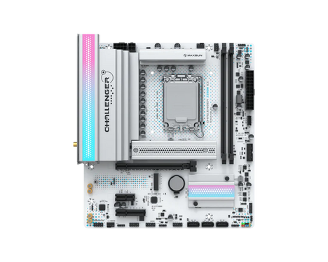 Материнская плата Maxsun LGA 1851 Intel Z890 Challenger Z890M WIFI ICE