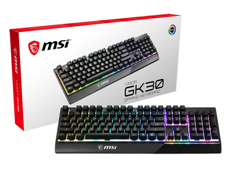 Клавиатура MSI Vigor GK30 S11-04RU236-CLA, цвет черный