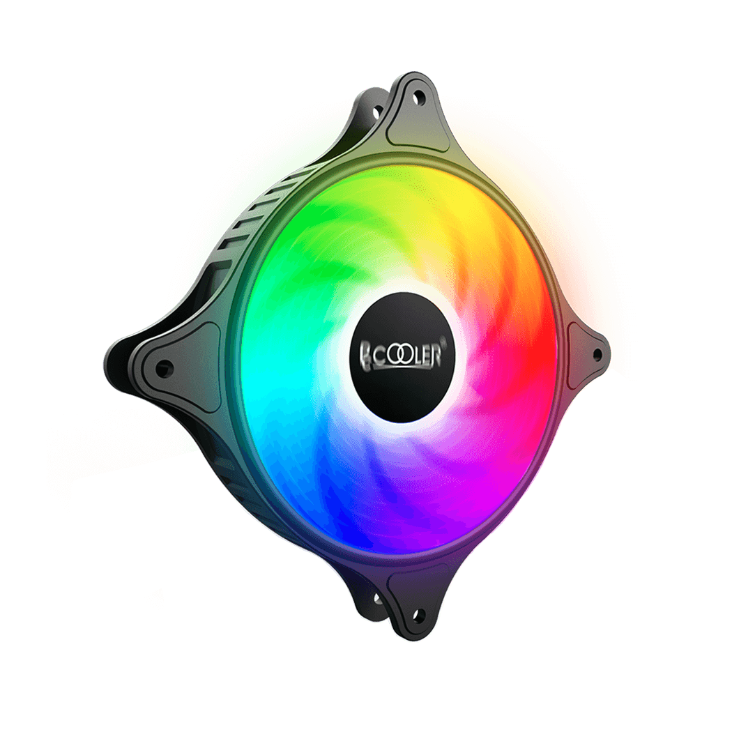Кулер для корпуса/ Case Cooler PCCooler FX 120 ARGB BK (120x120x25mm, 4-pin PWM, ARGB, 52.79CFM, 33.2dBA, 2000RPM, Black)