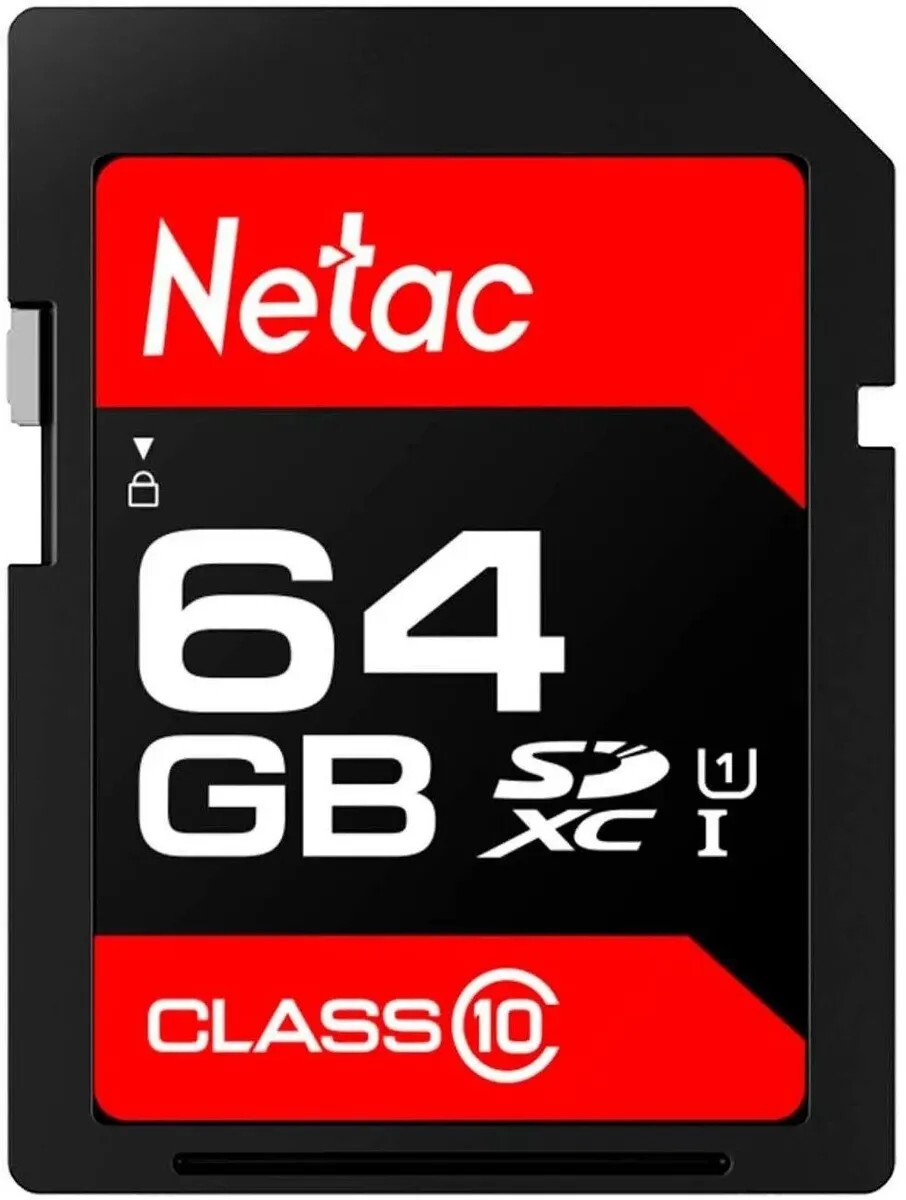 Карта памяти Netac SDXC P600 64GB
