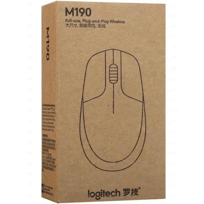 Мышь Logitech M190 910-005905/910-005902, цвет черный