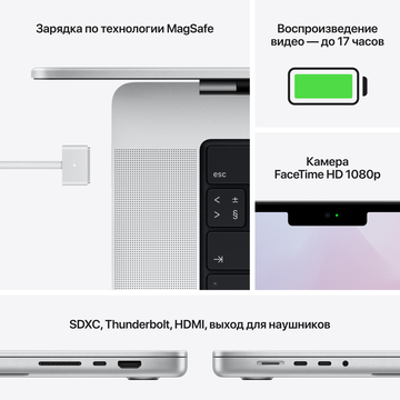 Ноутбук Apple MacBook Pro 2021 14-inch + лицензия Microsoft 365 бизнес стандарт