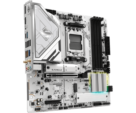 Материнская плата ASRock AM5 AMD B850 B850M STEEL LEGEND WIFI