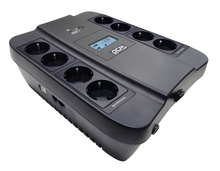 ИБП SPD-1100U LCD, линейно-интерактивный, цифровой дисплей,  1100 ВA, 605 Вт, 4 евророзетки с резервным питанием, 4 евророзетки с фильтрацией, USB,  защита RJ45/RJ11, батарея свинцово-кислотная 12В 9Ач, ШхГхВ 285х232х103мм, 7.8 кг/ UPS SPD-1100U LCD, line-interactive, digital display, 1100 VA, 605 W, 4 Euro sockets with backup power supply, 4 Euro sockets with filtering, USB protection RJ45/RJ11,lead acid battery 12V 9Ач, WxDxH 285х232х103мм, 7.8 kg