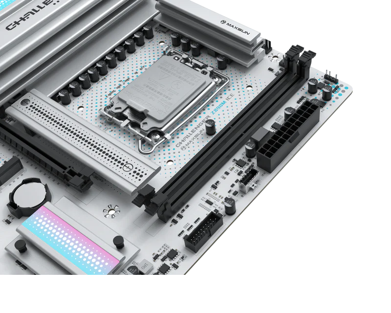 Материнская плата Maxsun LGA 1851 Intel Z890 Challenger Z890M WIFI ICE