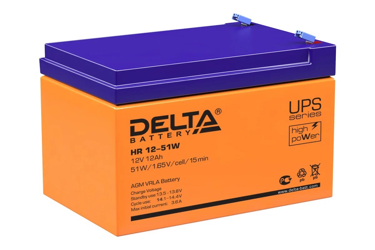 Сменная батарея для ИБП Delta HR 12-51 W