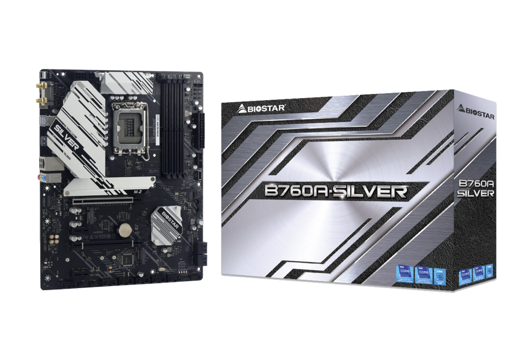 Материнская плата Biostar LGA 1700 Intel B760 B760A-Silver