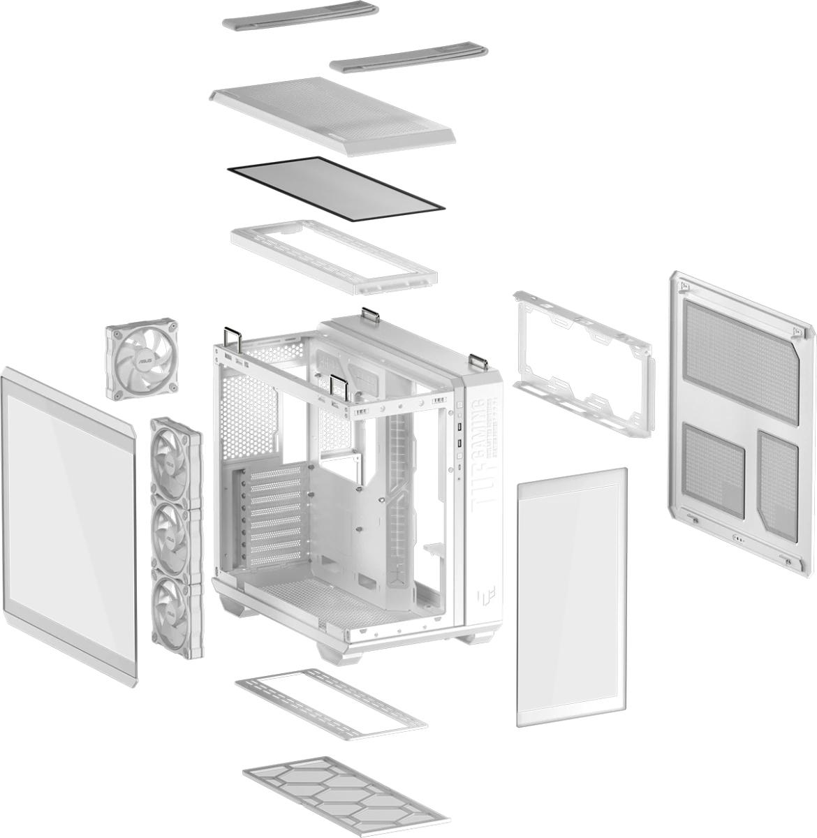 Корпус ASUS TUF GAMING GT502 HORIZON TG