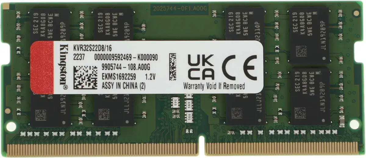 Оперативная память Kingston ValueRAM 16GB KVR32S22D8/16