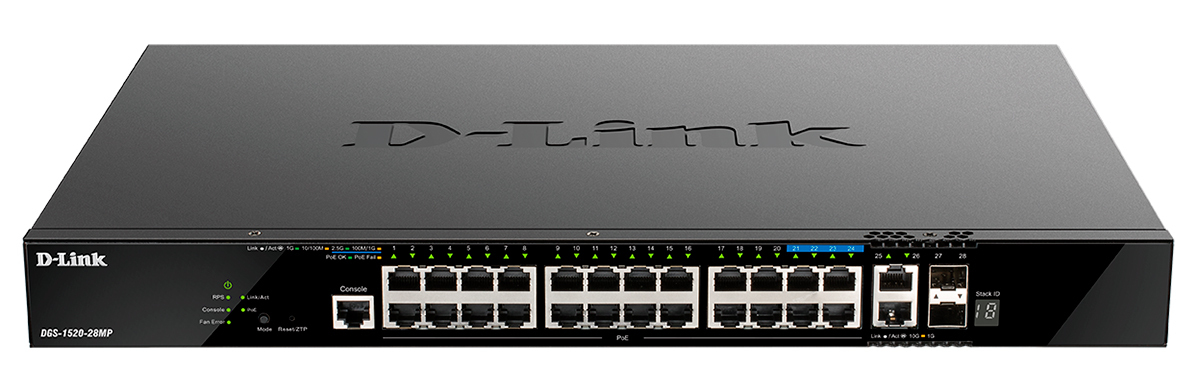 Коммутатор D-LINK DGS-1520-28MP