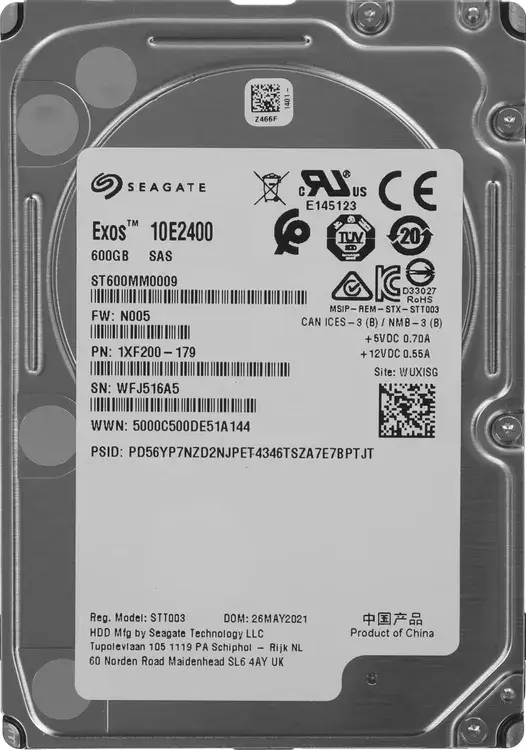 Жесткий диск  SEAGATE Enterprise Performance 2.5  600GB 10K SAS 12Gb/s