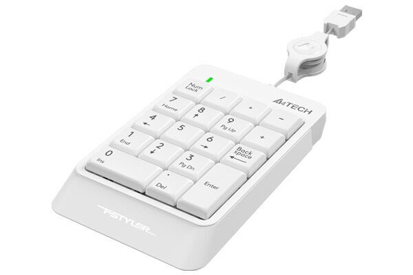Клавиатура A4tech Числовой блок Fstyler FK13 FK13 USB ( WHITE ), цвет белый