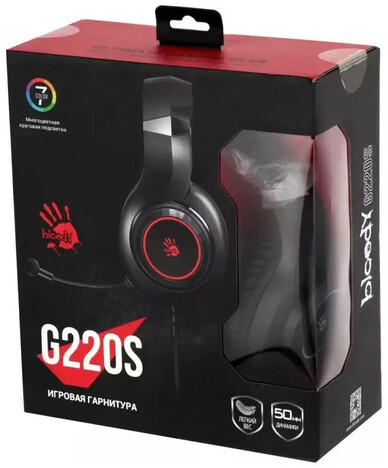 Гарнитура A4tech Bloody G220S, цвет черный