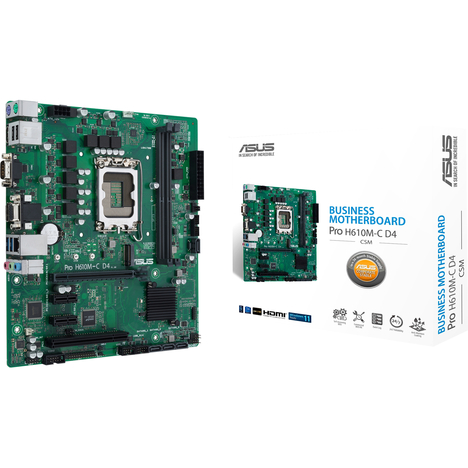 Материнская плата ASUS Intel H610 PRO H610M-C D4-CSM