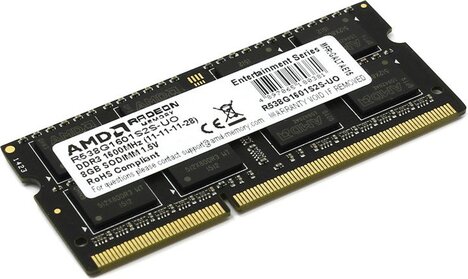 Оперативная память AMD Desktop DDR3 1600МГц 8GB, R538G1601S2S-U, RTL