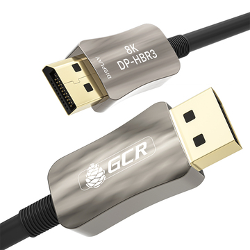 GCR Кабель 2.0m оптический DP v1.4 Ultra HD 8K 60Hz, 4K 144Hz, HBR3, 32.4 Гбит/с, GCR-54779