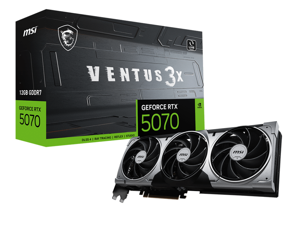 Видеокарта MSI GeForce RTX 5070 12 ΓБ Retail