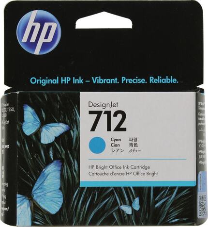 Картридж голубой HP Inc. 712, 3ED67A
