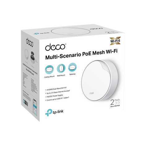 Wi-Fi роутер TP-LINK Deco X50-PoE