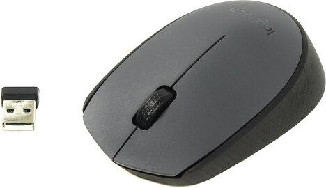 Мышь Logitech M170 910-004646, цвет темно-серый