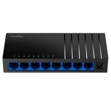 Коммутатор CUDY 8-Port Gigabit Desktop  Switch 5-Port Gigabit Desktop Switch, 5 10/100/1000M RJ45 Ports, Loop Detection, Desktop Plastic Case, Power Saving, Plug & Play, Wall-Mount