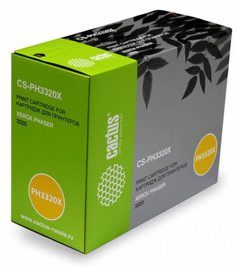 Тонер-картридж черный Cactus CS-PH3320X