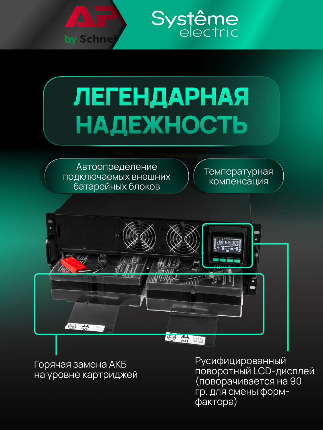 ИБП Systême Electric Smart-Save Online SRT G2 5кВА/5кВт SRTSE5KRTXLIG2-NC