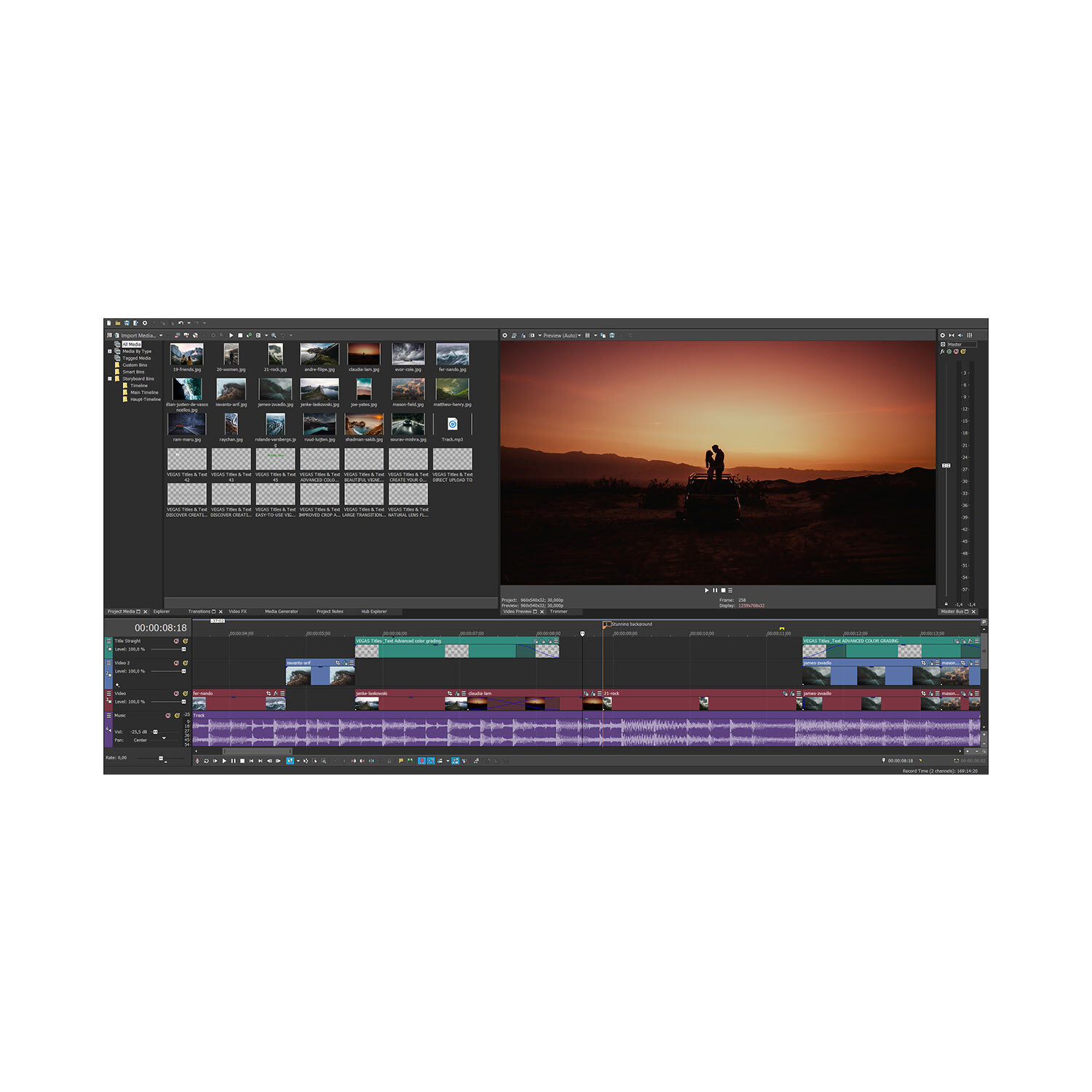 Magix VEGAS Professional Edit (лицензия), ONLINE SHIPPING Pack (OSP)