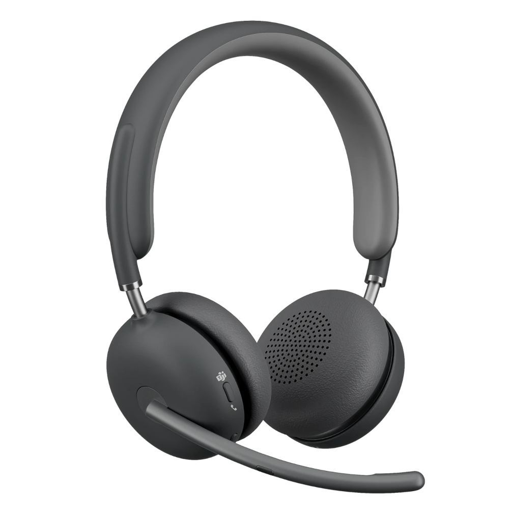 Bluetooth-гарнитура Logitech Zone Wireless 2 UC Graphite (with receiver), цвет черный
